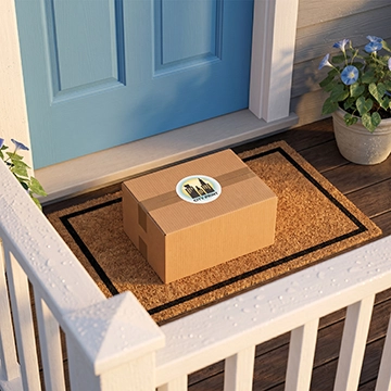 Package delivered to your doorstep